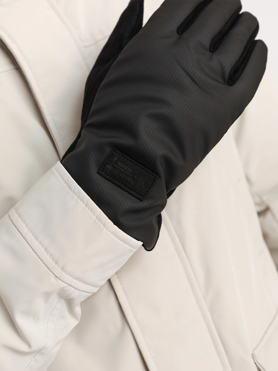 Перчатки текстильные черного цвета